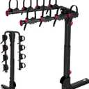 Bike Rack for Car, Bike Rack Hitch Mount with 2'' Hitch Receiver, Bike Racks for SUV Truck Minivans with Dual Lock, 165 LBS Capacity for 2/3/4 Bikes, Tiltable & Foldable, Easy Assembly, Black