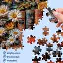 Wildflower Pages Puzzles for Adults 1000 Pieces Puzzle Clearance Vintage Books Challenging Adult Puzzles 1000 Pieces Puzzle Perfect for Game 27.5 x 19.6 inch