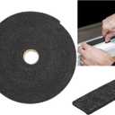 Pangda Nail on Felt Weatherstrip 1-1/4 Inch x 3/16 Inch x 33 ft Winter Gray Weather Stripping for Doors and Windows Brush Door Sweep Draft Dust Stopper Sliding Seal