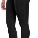 CHRLEISURE Leggings with Pockets for Women - Tummy Control High Waisted Soft Workout Yoga Pants (Black, M)