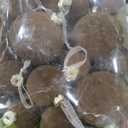 XmasExp 36PCS Velvet Christmas Ornaments Set Mixed Flocked Balls Ornaments Shatterproof Christmas Tree Decorations for Holiday,Party,Home(Brown)