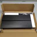 KLM Liquor Bottle Display Shelf, Coffee Syrup Rack Organizer, 3 Step Countertop Liquor Wine Rack, Mini bar,Liquor Cabinet, Home Retro Bar Shelf Stand for Liquor Whiskey, SpiritsBlack