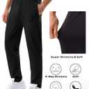 MSGD 5 Pack Men's Sweatpants with Zipper Pockets Stretch Lightweight Athletic Track Activewear Pants for Men Joggers (L)