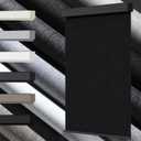 Blackout Roller Shades, Free-Srop Cordless Roller Blinds for Windows, Thermal Insulated Fabric Window Shades UV Protection for Home, Office, Bedroom, Door, Black, 34" W x 72" H