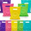 TOSPARTY 100PCS Thank You Merchandise Bags 5 Kinds of Color Colorful Party Gift Bag Candy Cookie Bags for Birthday Party Baby Shower Wedding Christmas Retirements