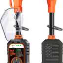 30000J 50Amp RV Surge Protector 50 Amp Flag Design - Upgraded Power Surges Voltage Protection Circuit Analyzer IP68 Waterproof Cover for 50A RVS Camper Trailer Must Haves (50Amp, Orange)