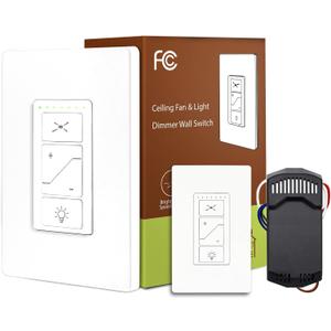 Universal Ceiling Fan Remote Control, Ceiling Fan Remote Control Kit, Ceiling Fan Wall Switch UC9050T, Fan Remote Control Kit Compatible with Hampton Bay Harbor Breeze Hunter