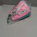 SHBECYDE Women Striped Color Block Polo Sweatshirt Lapel Collared Long Sleeve Oversized Rugby Shirt 2025 Trendy Fall Clothes Pink-Green, Size Large