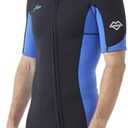 Hevto Men Wetsuit Shorty 2mm Neoprene Short Wet Suit for Surfing Diving Swimming Snorkeling Paddle Boarding S