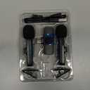 Wireless Lavalier Lapel Microphone for iPhone  Mini Bluetooth Mic with Reverb, Portable Clip-on Mic for Video Recording, Vlogging, Podcast, Interviews, TikTok, YouTube (Black)