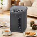 Rosewill Electric Water Boiler and Warmer - 5L/5.3 Qt Stainless Steel Hot Water Dispenser w/Rotating Base, Keep Warm Temperature Set, Auto Shut Off, Safety Lock - Gray
