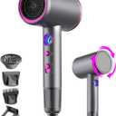 Ionic Hair Dryer, Arhhn Powerful 1875W 110,000 RPM Professional Hair Dryer with Diffuser, Lightweigh Low Noise Blow Dryer for Fast Drying, Lightweight Hairdryer for Home,Travel,Gifts, Hair Styling