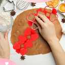 LemonRoad Valentines 1.75" Diameter x 6 Heart Cake Pop Cutter and Pusher, Cake Pop Maker Shapes Press Set, Baking Tools for Parties, Wedding, Home Desserts Making