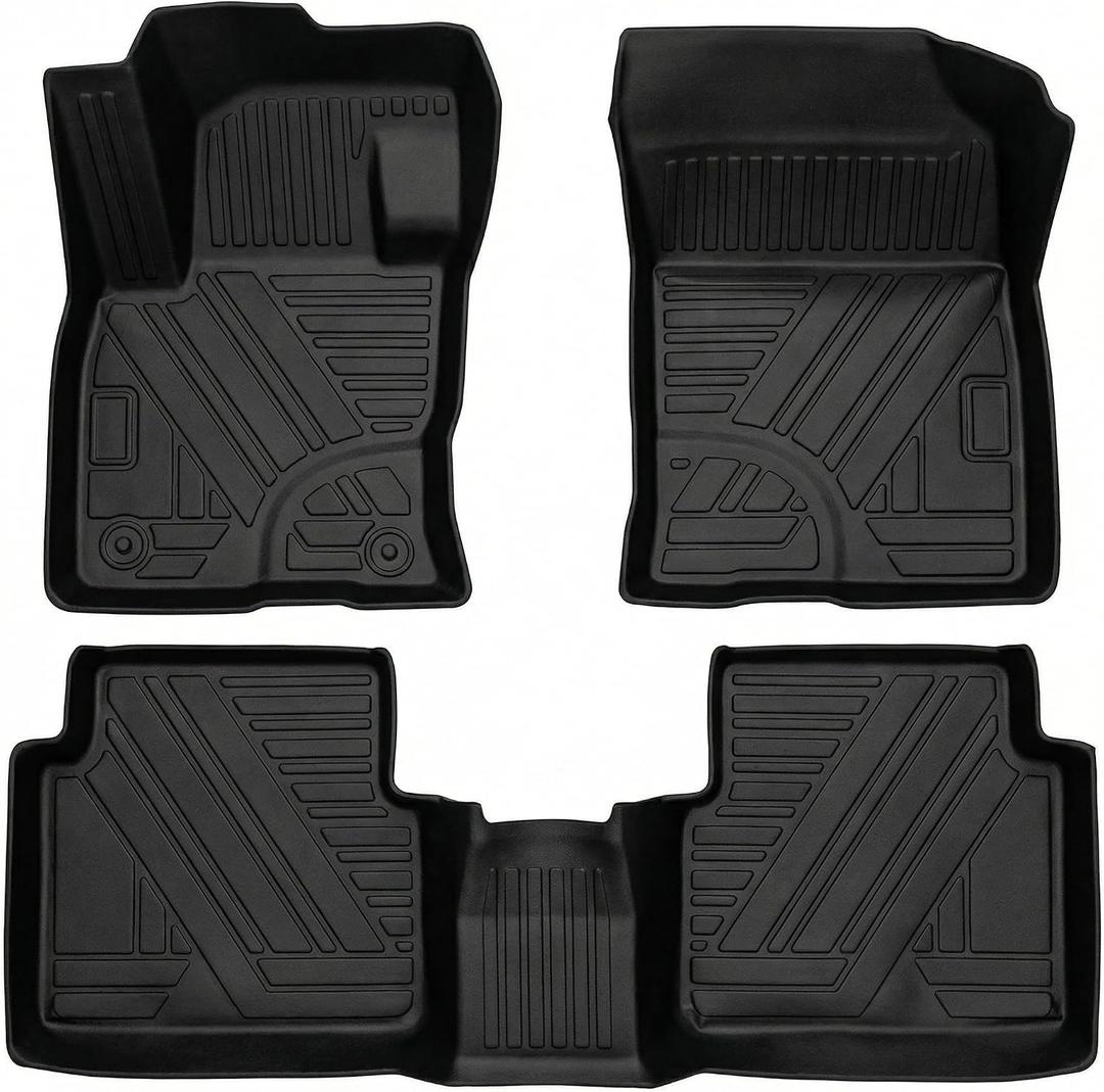 Aiqiying Floor Mats Compatible with Ford Escape 2020-2025 ModelsAll Weather Carpet Liners Waterproof Durable Custom-Fit Front Rear Rows Full Set Protection TPE Accessories