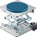 Non-Slip 4 x 4 Inch Lab Scissor Jack Stand Laboratory Mini Scissor Jack Lift Stand Stainless Steel Platform,Adjustable Height 50-160mm, Support Weight 5kg