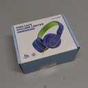 AILIHEN Kids Headphones, I35 On-Ear Headphones for School, Safe Volume 93dB, HD Mic Stereo Headphone for Kid Girls Boys, Foldable 3.5mm Wired for Chromebook, Laptop, Computer, Tablet (Blue Green)
