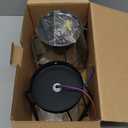 Hedume 2 Pack Semi-Flush Mount Ceiling Light, Retro Black Industrial Ceiling Light - Black Painting Metal Pendant Light Fixture for Hallway Stairway Bedroom Kitchen (E27)