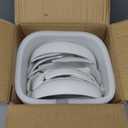 LE TAUCI Pasta Bowls 32 oz, Salad Bowls Set for Serving Soup, Pasta, Noodle, Dinner, Large Kitchen Bowl Plates, Microwave Safe - 7.8 Inch, Set of 4, White