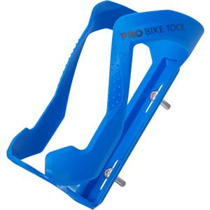 Pro-Bike Tool Bike Water Bottle Cage - Nylon & Glass Fiber - Lightweight 46g - Secure Retention - Fits 20-32 oz Bottle - Quick Install with Stainless Steel Bolts - Blue - Road & Mountain Bikes