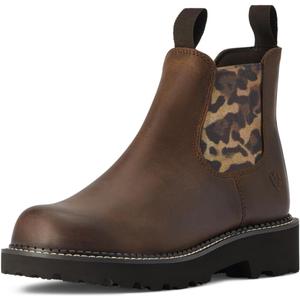 ARIAT Womens Fatbaby Twin Gore Western Boot (9.5, Distressed Tan)