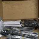 48-Piece Black Silverware Set with Steak Knives Black Stainless Steel Flatware Set for 8 Food Grade Tableware Cutlery Set Rust-proof, Mirror Polished, Dishwasher Safe