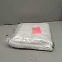 KOUFALL White Back Tab Rod Pocket Linen Sheer Curtains for Living Room 72x96 Inch Length