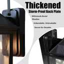 2 Pack Solar Outdoor Wall Lights for Fence Front Door Waterproof Dusk to Dawn Motion Sensor LED Sconce with 3 Modes,3000K E26 Bulb Included,Exterior Porch Lamps Wall Mount Patio Decorative