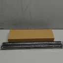 Vintage Black Curtain Rod 18 to 45 Inches Curtain Rods for Windows Adjustable Heavy Duty Drapery Rod with Gold Bird Finials for Kitchen Window Living Room