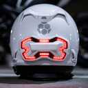 Brake Free Helmet Light - Smart Wireless Motorcycle Lights- Weatherproof LED Motorcycle Helmet Light - Lightweight & Aerodynamic Design - Smart Brake Detection - Single Button Operation - White