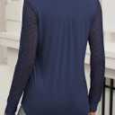 ANRABESS Women Long Sleeve Shirts V Neck Pleated Tunic Top Business Dressy Casual Blouse 2025 Fall Fashion Outfits (XL)