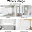 3 x Window Privacy Film with Installation Tools,Frosted Glass Window Film,Heat Blocking Static Clings Reusable Frosting Window Film for Bathroom Home Office,17.5 Inch X 9.8 Feet
