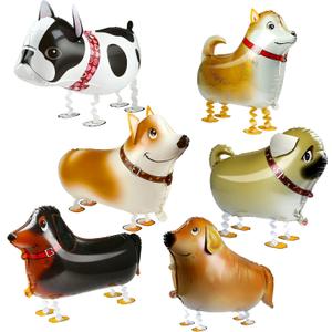 KESOTE Puppy Dog Themed Birthday Party Decorations - 6pcs Dog Balloons Walking Animal Balloons for Birthday Party Decor Supplies