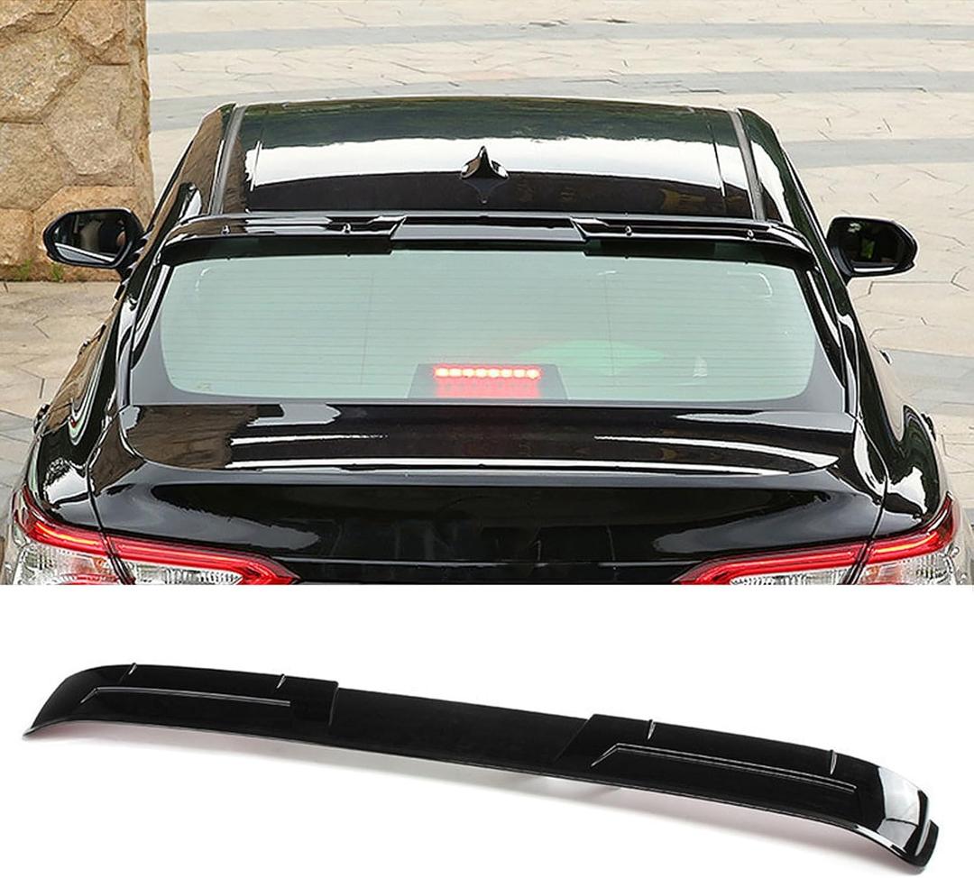 Roof Spoiler Compatible with Toyota Camry 2024 2023 2022 2021 2020 2019 2018 Rear Roof Spoiler Tail Wing(Glossy Black) (Glossy Black)