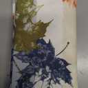 2 Pack Thanksgiving Maple Leaves Pillow Covers Colorful Leaf Pillow Cases Blue White Striped Throw Pillow Covers Fall Cotton Linen Farmhouse Pillow Covers for Living Room Patio Outdoor 20x20