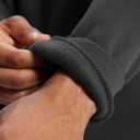 Men's Quarter Zip Pullover Sweatshirts Fleece Sweatshirt Stand Collar Long Sleeve Shirt with kangaroo Pocket (Large, Dark Vintage Heather)