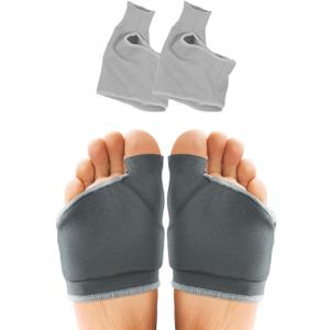 Orthopedic Metatarsal Pads, Foot Pads for Ball Pain Relief, Ball of Foot Cushion with Gel Pad for Women and Men, Morton's Neuroma, Metatarsalgia Support (Gray/Large/1pc)