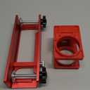 Door Hinge Jig and Door Lock Installation Kit, Aluminum Alloy Router Template for Hinge Mortising from 2.5" to 5" and Types of Square, 1/4", 5/8" Radius, Door Hole Drilling Kit for Knob and Deadbolt