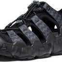 KEEN Men's Hyperport H2 Closed Toe Breathable Easy On Comfortable Hiking and Water Sandals  (11.5, Black/Steel Grey)