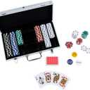 Spin Master Games, Cardinal Classics, 300-Piece Poker Set with Aluminum Carrying Case & Professional Weight Chips & Poker Dice, for Ages 8+