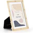 4x6 inch Picture Frame Design Vintage Style Metal Photo Frame with High Definition Glass Antique Display Holder for Tabletop (Gold-Antique)