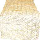 DII Woven Paper Tabletop Collection Holiday or Event Dcor, Table Runner, 14x72, Gold