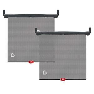 Sun Safety Car Window Shade with Heat Alert, Helps Block UVA/UVB Rays, 2 Pack 16x17 inches. Fits Most Vehicles.