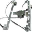 YHTAUTO Front Driver Side Power Window Regulator with 2-Pin Motor Assembly for Chevy Silverado & GMC Sierra 1500 2500 HD 3500 HD & Cadillac Escalade, Suburban Tahoe Yukon/Yukon XL, 2007-2014