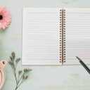 Christian Things Does Not Make Things Easy Motivational Eucalyptus Leaf Lined Spiral Journal Notebook 8.35.5 Inches Hardcover College Ruled Notebook Journal for Work Note Taking Journaling