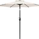 7.5ft Outdoor Umbrella Patio Umbrella,2-Year-Non-Fading,Table Market Patio Umbrella with Push Button Tilt and Crank,for Pool, Deck, Garden,Backyard