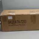 HOMEMONDE 6ft Round Natural Jute Rug - Handwoven Braided Reversible Vintage Area Rug Farmhouse Rustic and Bohemian Eco Friendly Home Dcor for Bedroom, Living Room and Kitchen