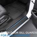 Floor Mats Cargo Mat for Honda Pilot 2026 2025 2024 2023, All Weather TPE Cargo Liner Trunk Mat with Backrest Mat Door Sill Protectors Car Accessories for Pilot (Floor Mats Set)