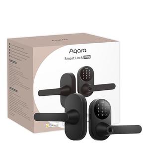 Aqara Smart Lock U300, Fingerprint Keyless Entry Door Lock with Handle, Matter Over Thread with Apple Home Keys, Touchscreen Keypad, Smart Lever Lock Supports Apple Home, Alexa, Google, IFTTT, Black - Amazon.com