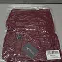 SCOMCHIC Plus Size Blouses for Women Summer Chiffon 3/4 Sleeve Tunic Tops Dressy Scoop Neck Casual Loose Flowy Shirts (5X-Large Plus, Burgundy)