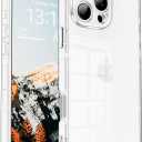 Rectangle Case Compatible for iPhone 12 Pro, Full Camera Protection & Reinforced Corners TPU Cushion Clear Cover, Shockproof Silicone Phone Case for Women Girls (iPhone 12 Pro, Clear)